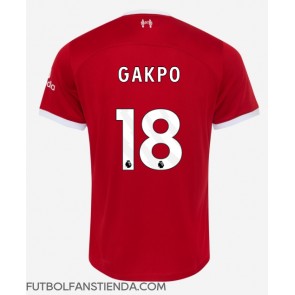 Liverpool Cody Gakpo #18 Primera Equipación 2023-24 Manga Corta